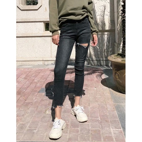 Fashion Black Hollow Out Design Pure Color Long PantsNo.:E871575(0) Write a review
